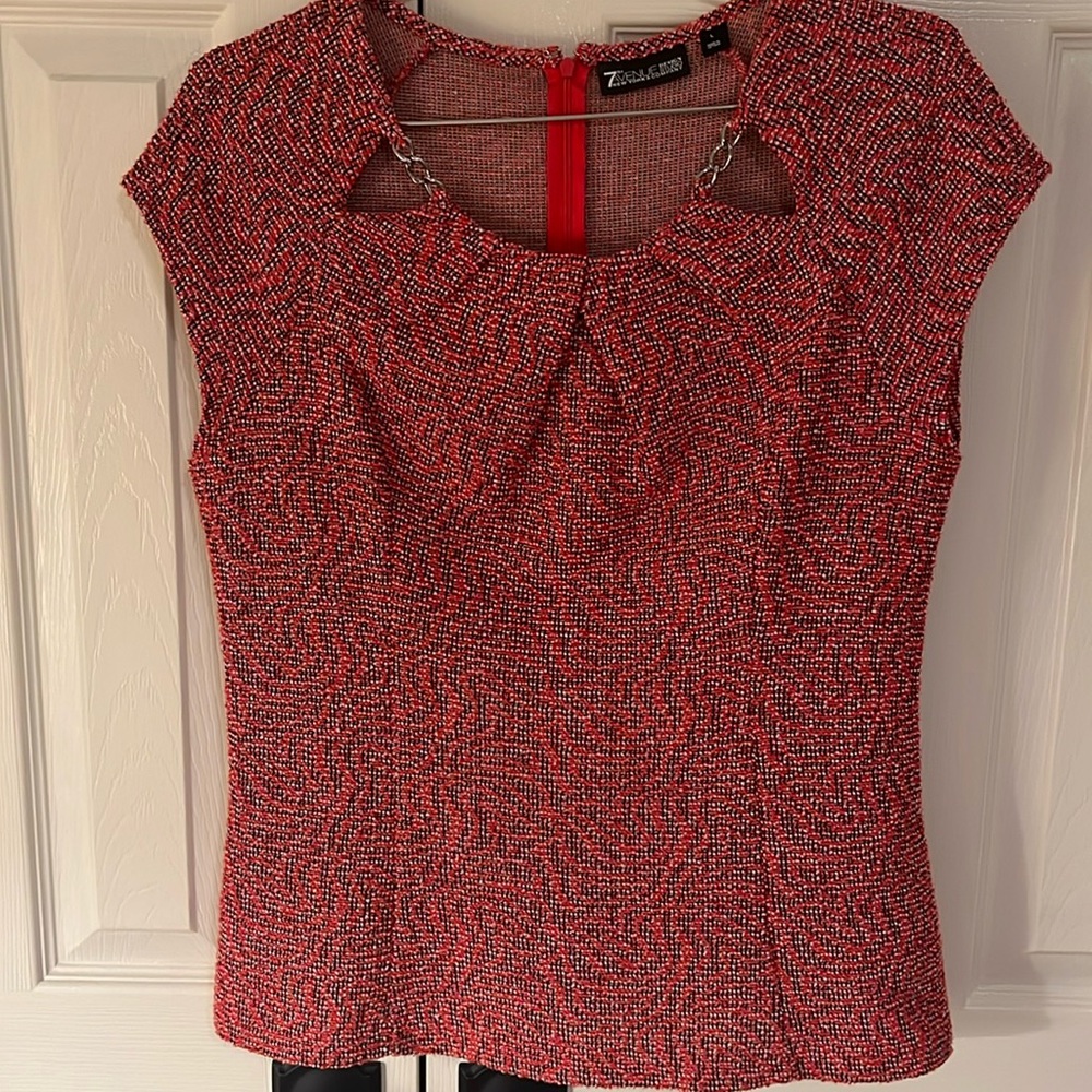 Tweed style top by New York & Co. Size LRG. Gently used. Smoke free home